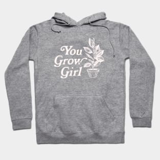 You Grow Girl - pink/cream Hoodie